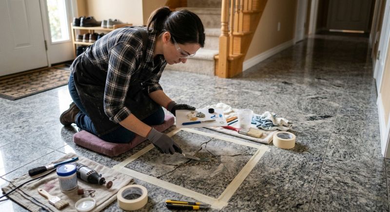 Marble Tile Repair in Olathe, KS