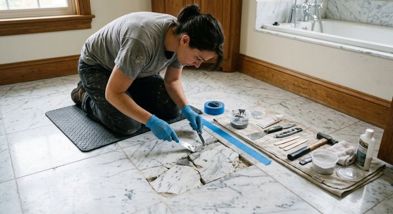 Terrazzo Tile Repair in Kansas City, KS